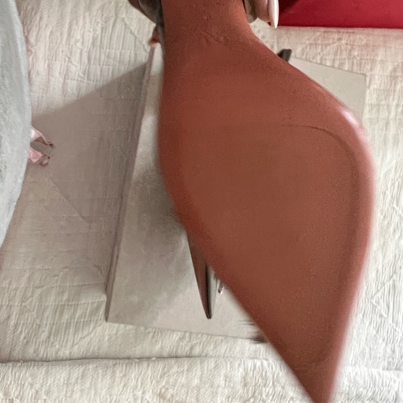 Amina Muaddi Begum Grey Clear glass heel - Picture 4 of 8